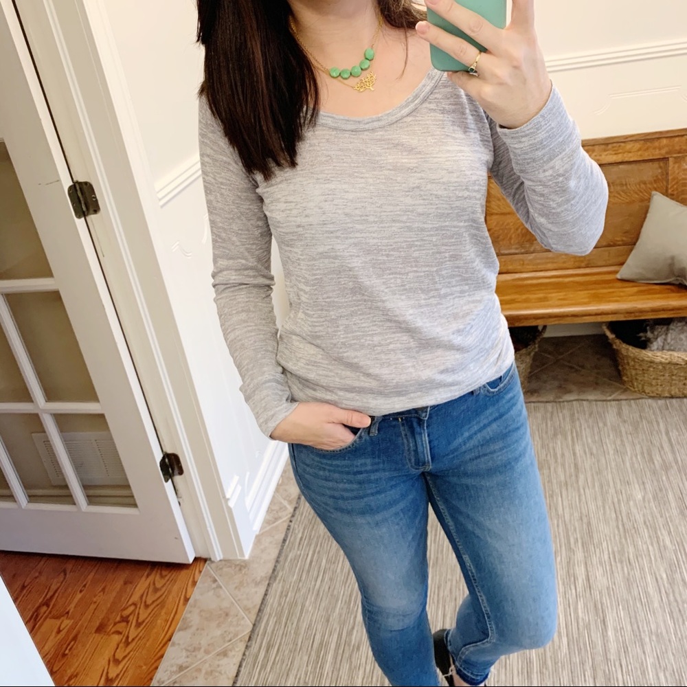 Cynthia Rowley | Grey Knit Top